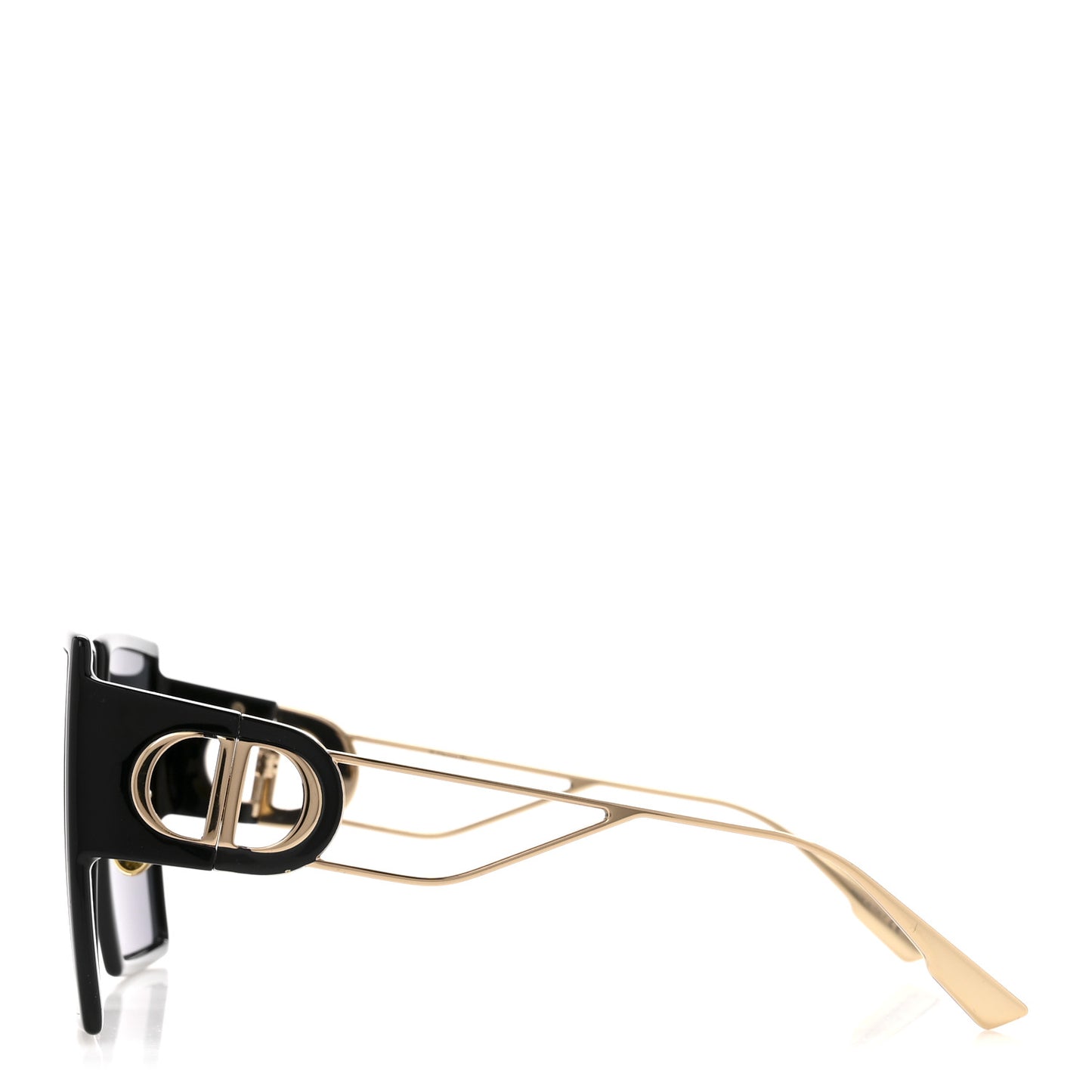 Acetate Square 30 Montaigne Sunglasses Black