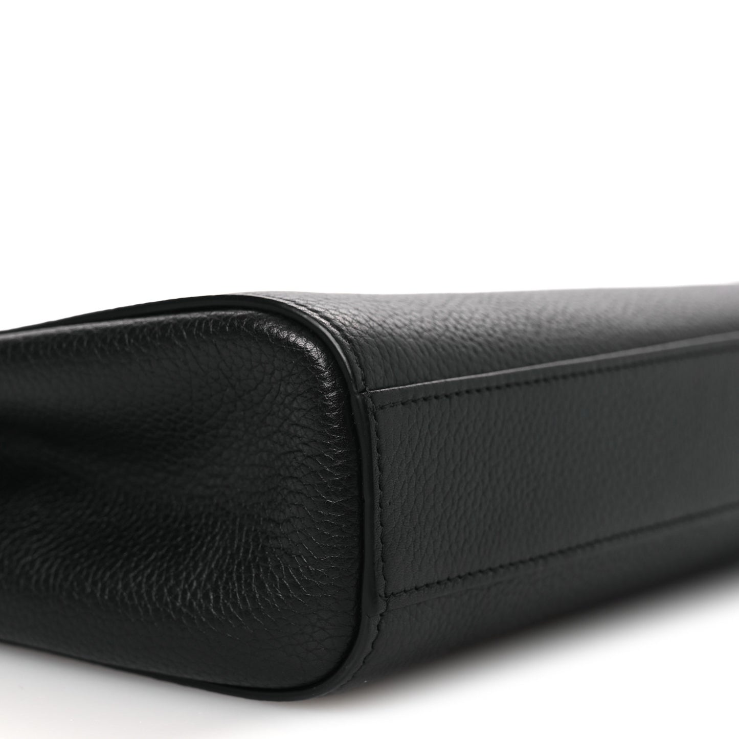 Grained Calfskin Large Neo Executive Cosmetic Case Black