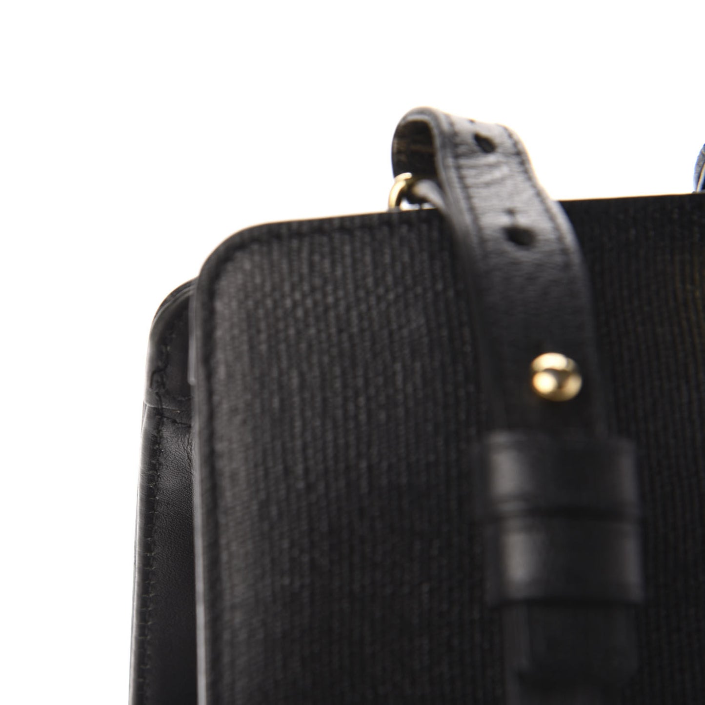 Textured Calfskin Small Classic Y Cabas Black