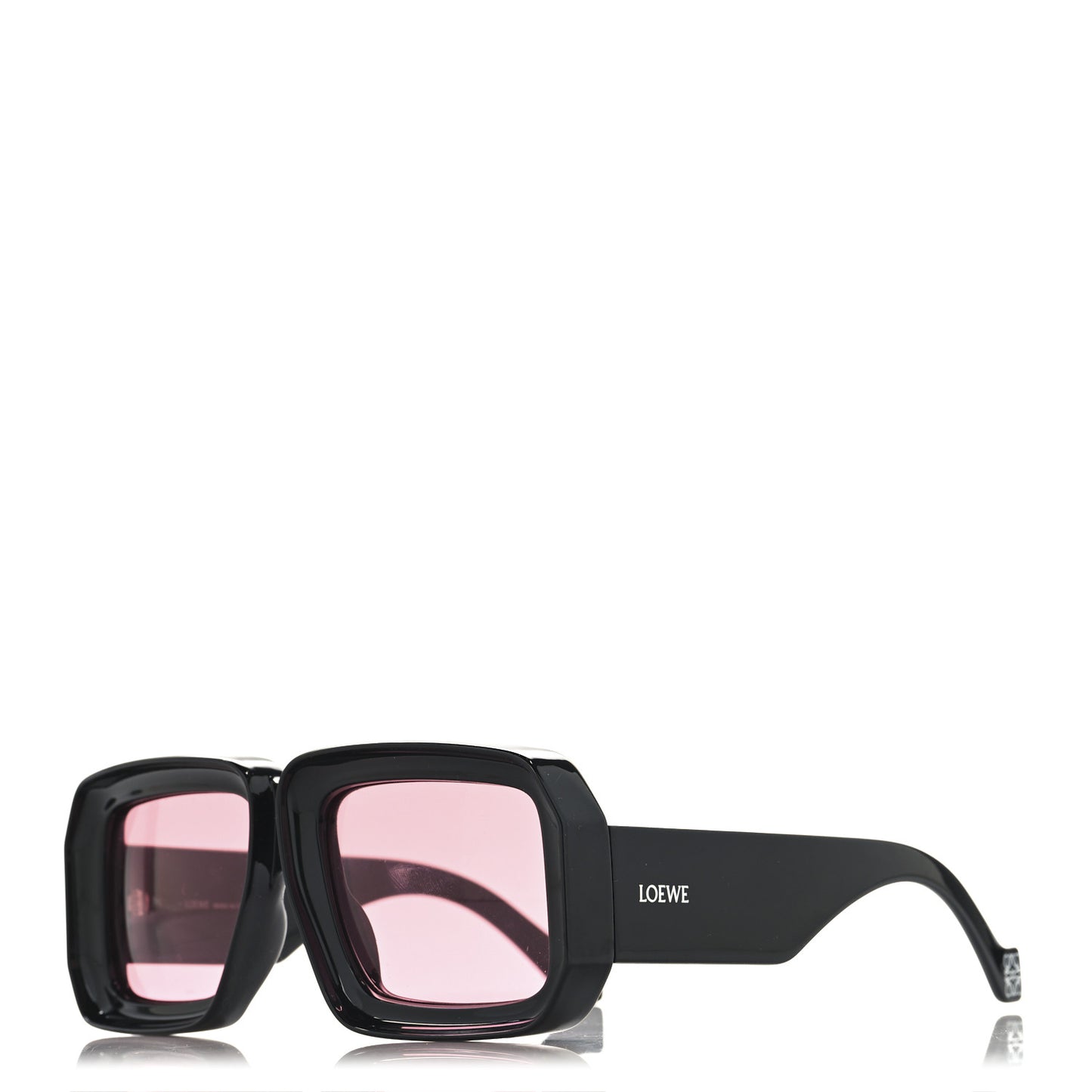 Acetate Paula's Ibiza Dive In Mask Sunglasses LW40064U Black Pink