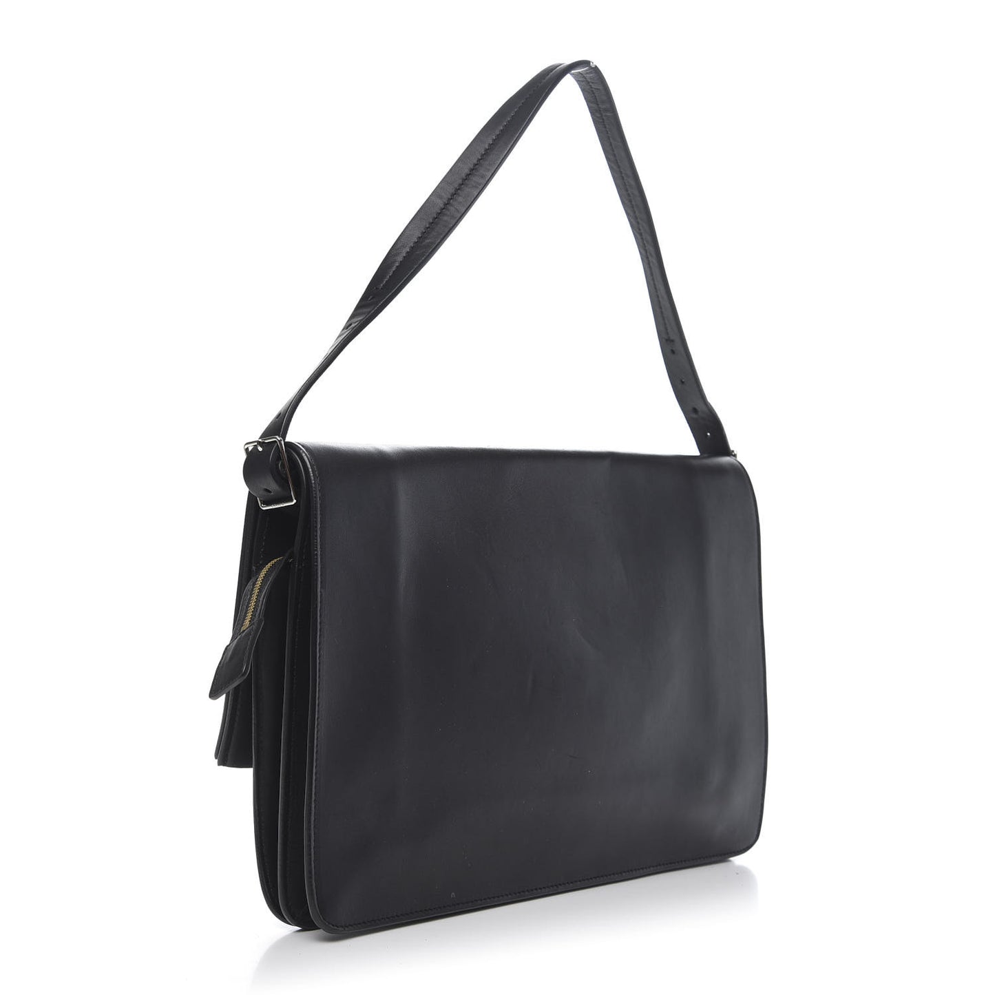 Calfskin Blade Flap Black