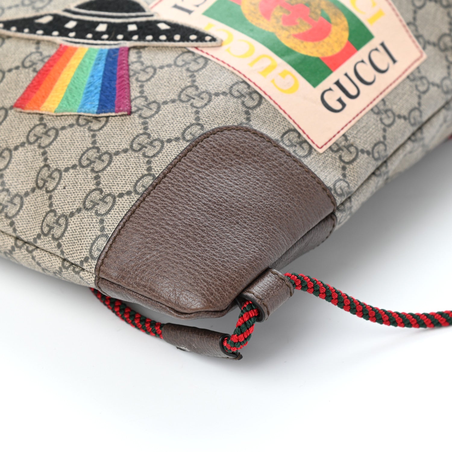 Gucci Soft GG Supreme Monogram Courrier Drawstring Backpack 9 of 9