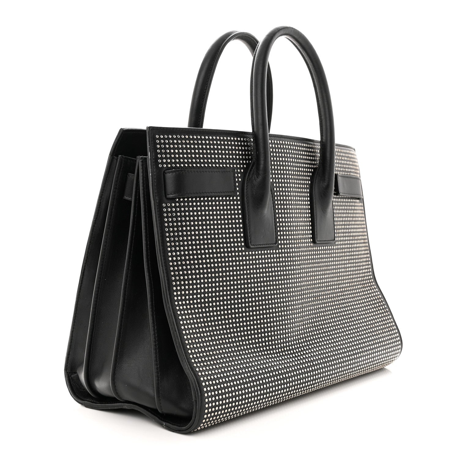 Saint Laurent Calfskin Studded Small Sac De Jour Black 3 of 18