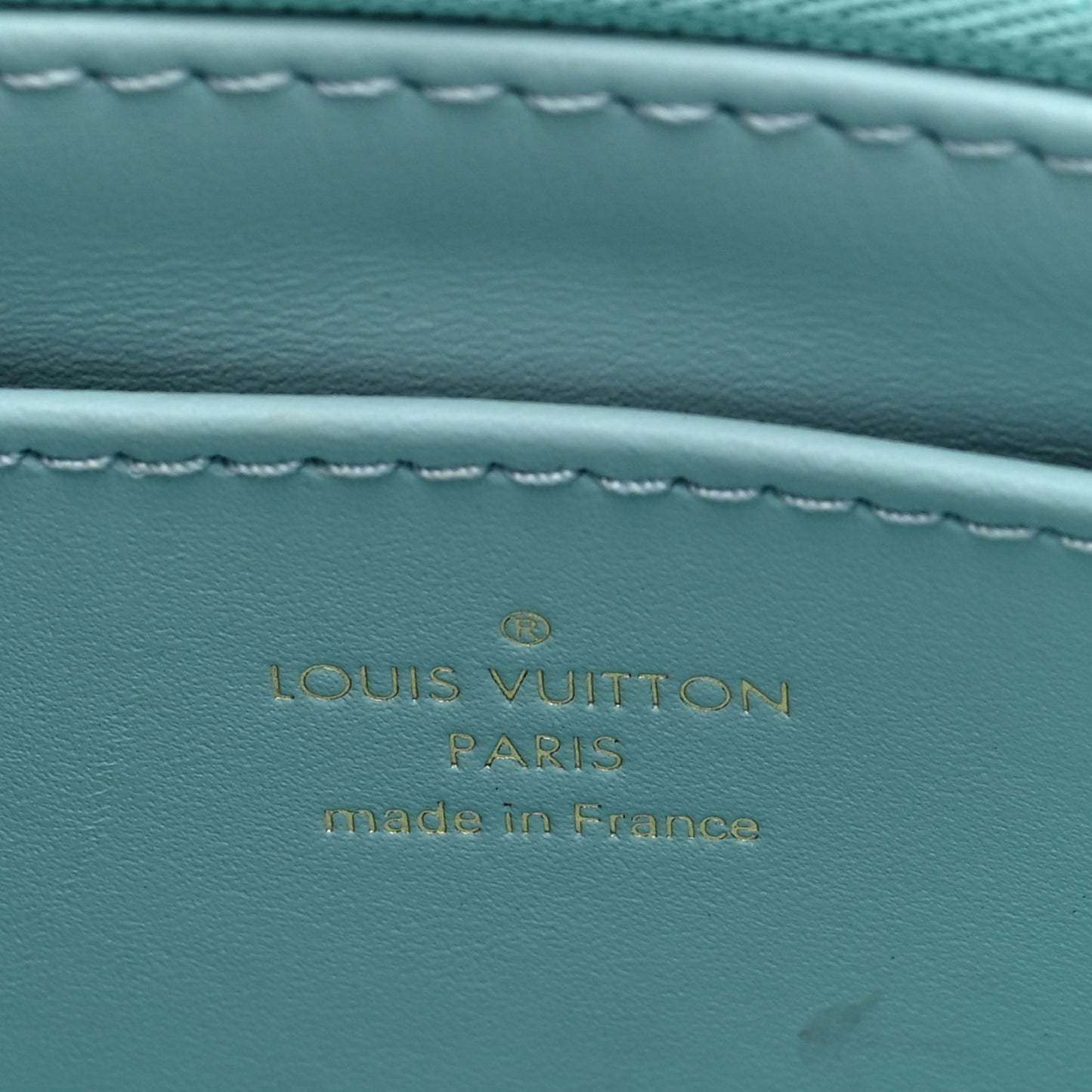 Lambskin Malletage Top Handle GO-14 MM Lagoon
