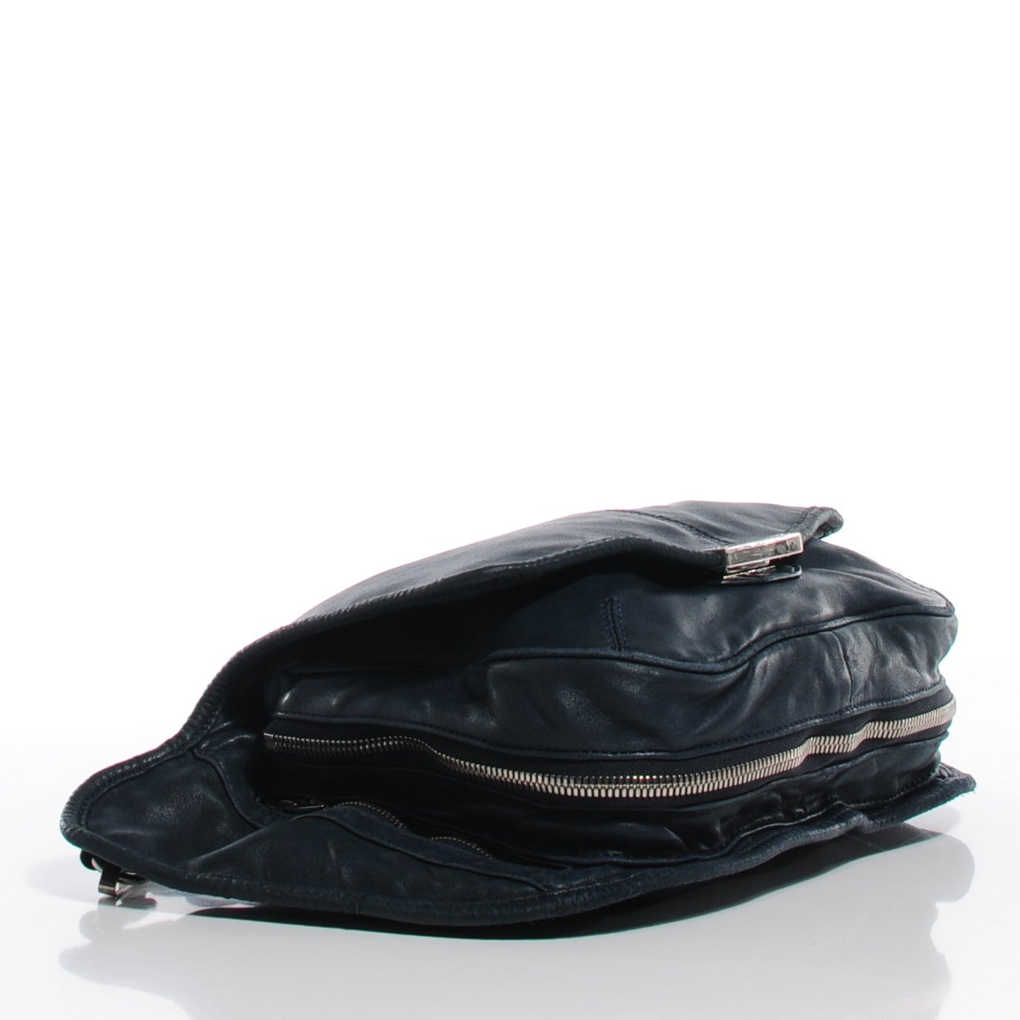 Washed Lambskin Iris Messenger Bag Ink