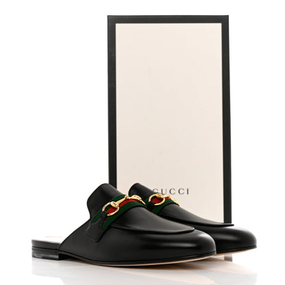 Gucci Malaga Kid Web Womens Princetown Slippers 38.5 Black 10 of 10