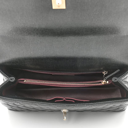 Chanel Caviar Quilted Small Coco Handle Flap Black 5 of 9