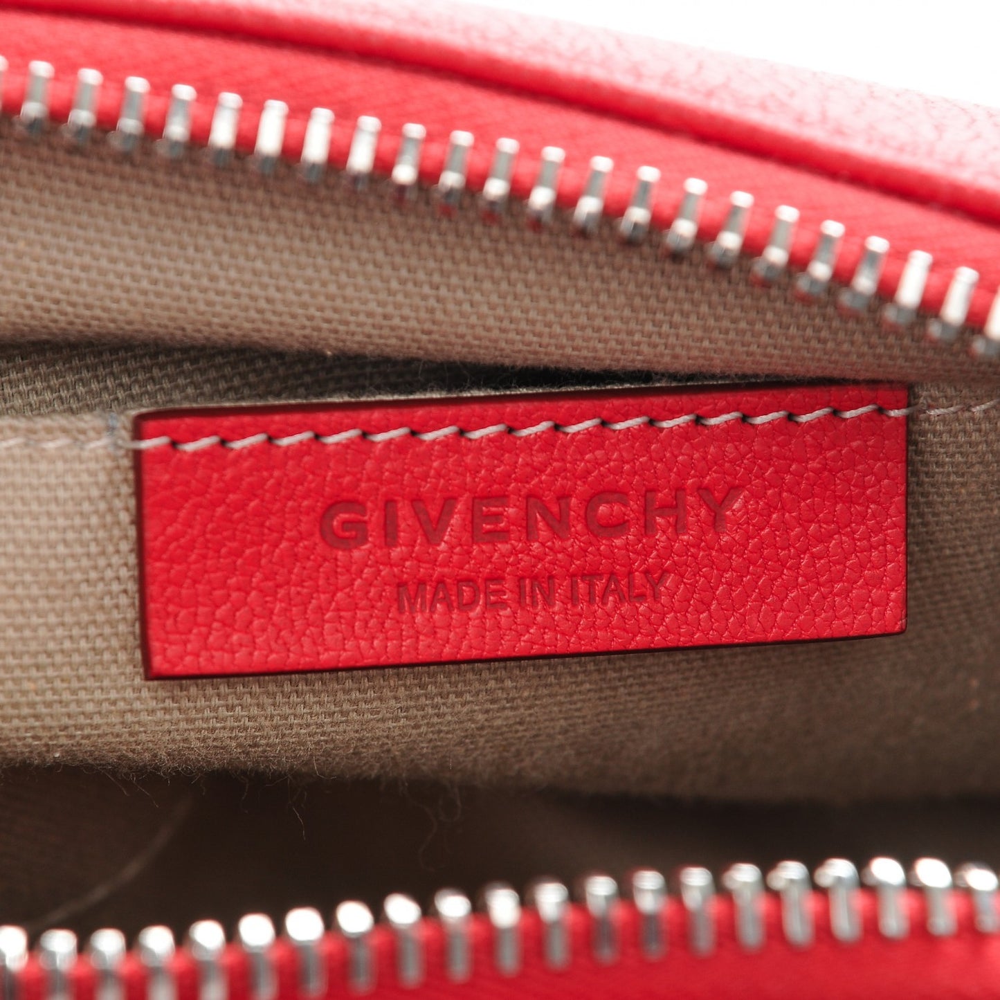 Sugar Goatskin Small Antigona Wristlet Bright Red