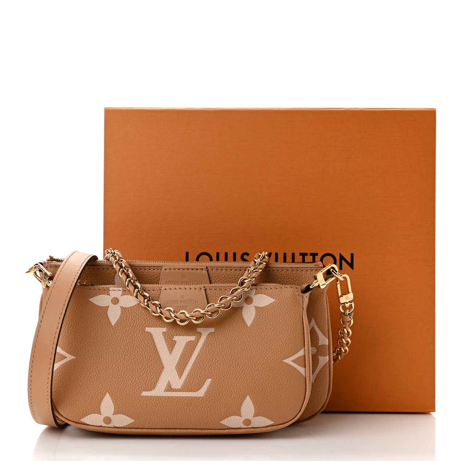 Louis Vuitton Empreinte Monogram Giant Multi Pochette Accessories Arizona Creme 11 of 11