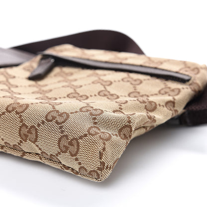 Gucci GG Monogram Double Pocket Belt Bag Dark Brown 9 of 9
