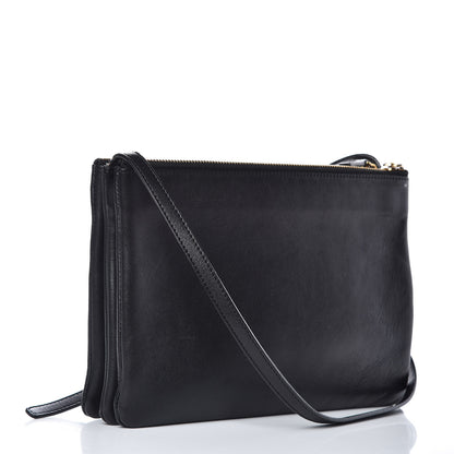 Celine Lambskin Large Trio Crossbody Bag Black 3 of 13
