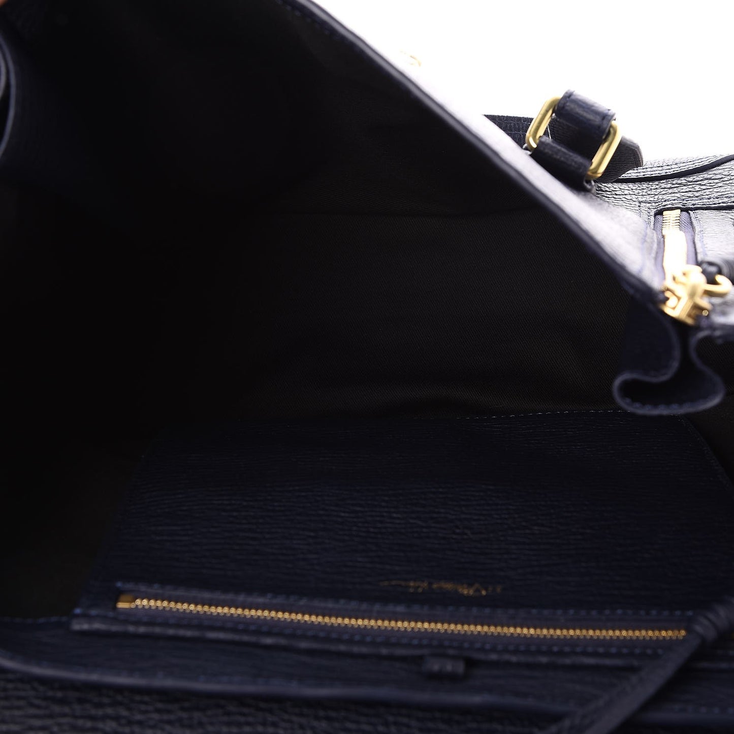 3.1 Textured Calfskin Large Pashli Satchel Ink