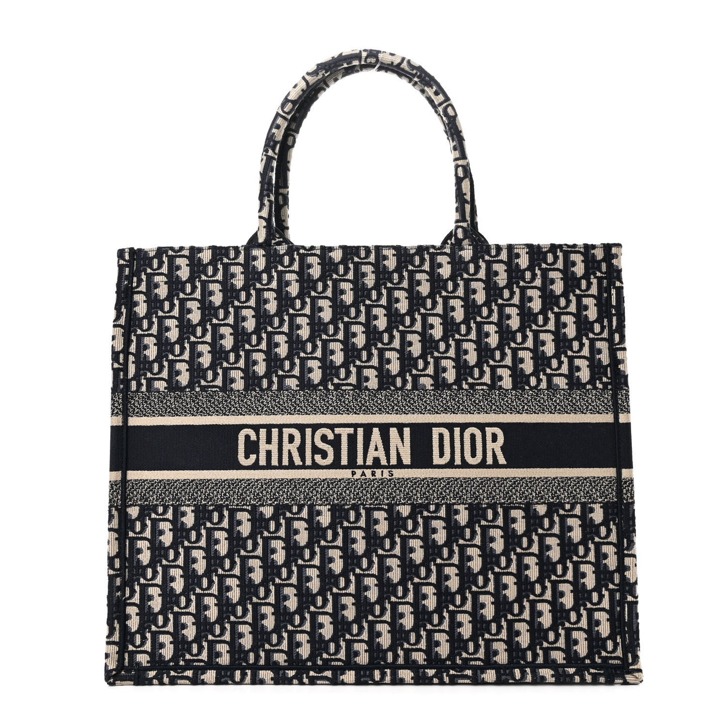 Oblique Large Book Tote Blue Multicolor