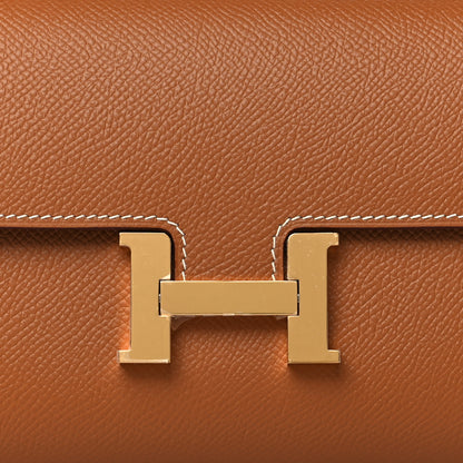 Hermes Epsom Constance Long Wallet To Go Gold 7 of 10