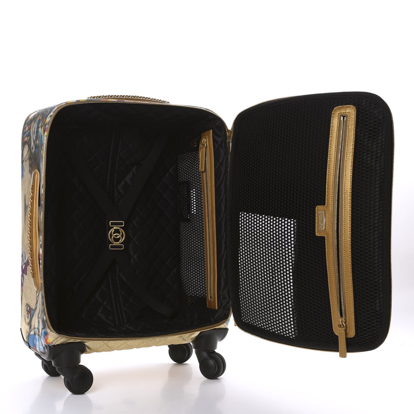 Graffiti Printed Canvas Street Spirit Trolley Multicolor