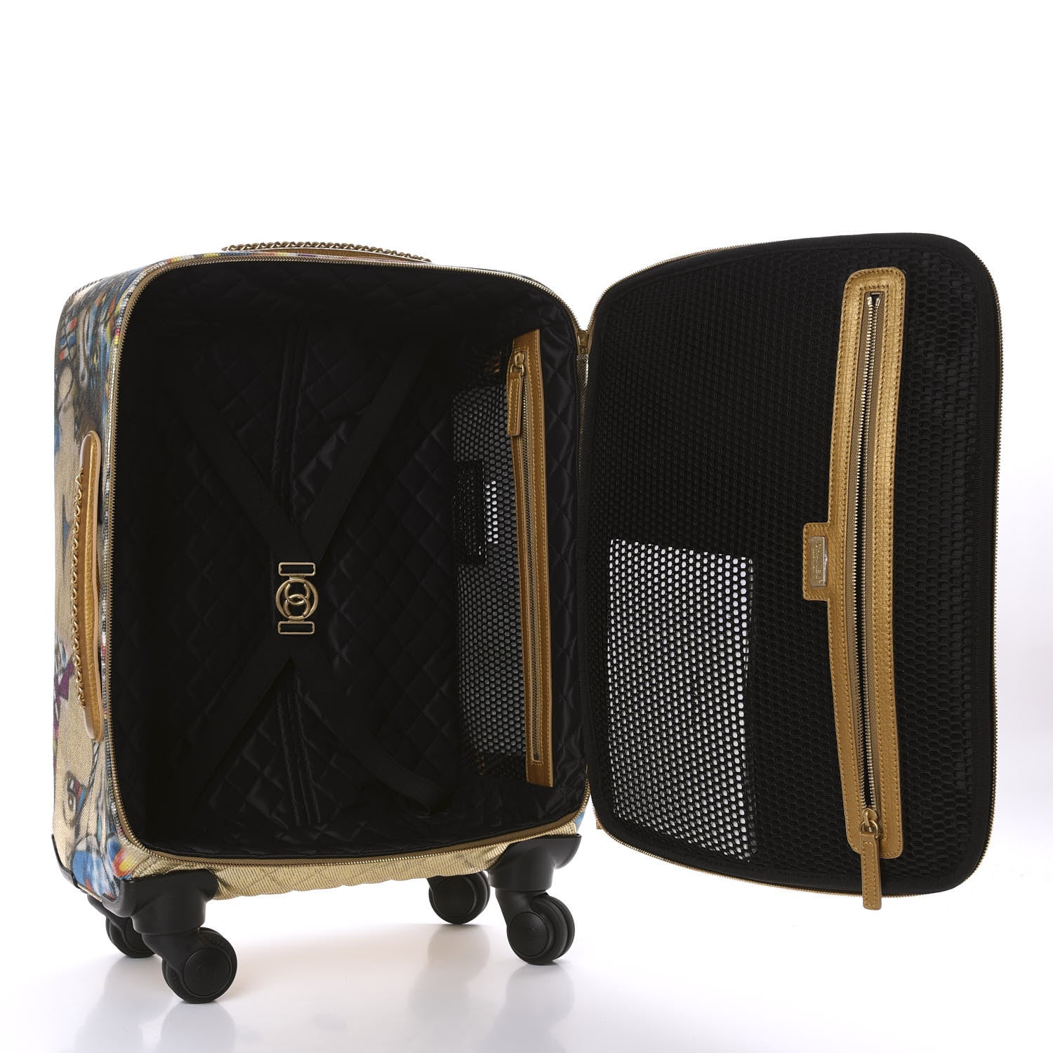 Chanel Graffiti Printed Canvas Street Spirit Trolley Multicolor 4 of 10