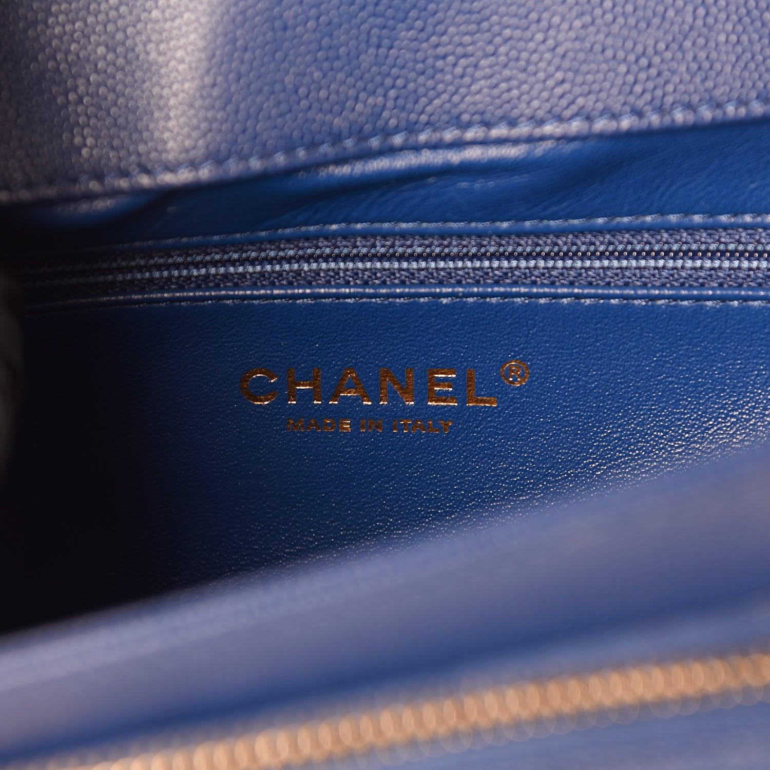 Chanel Caviar Quilted Mini Business Affinity Flap Blue 6 of 11