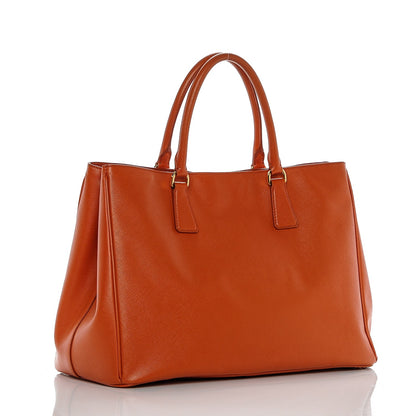 Prada Saffiano Lux Large Tote Papaya 3 of 9