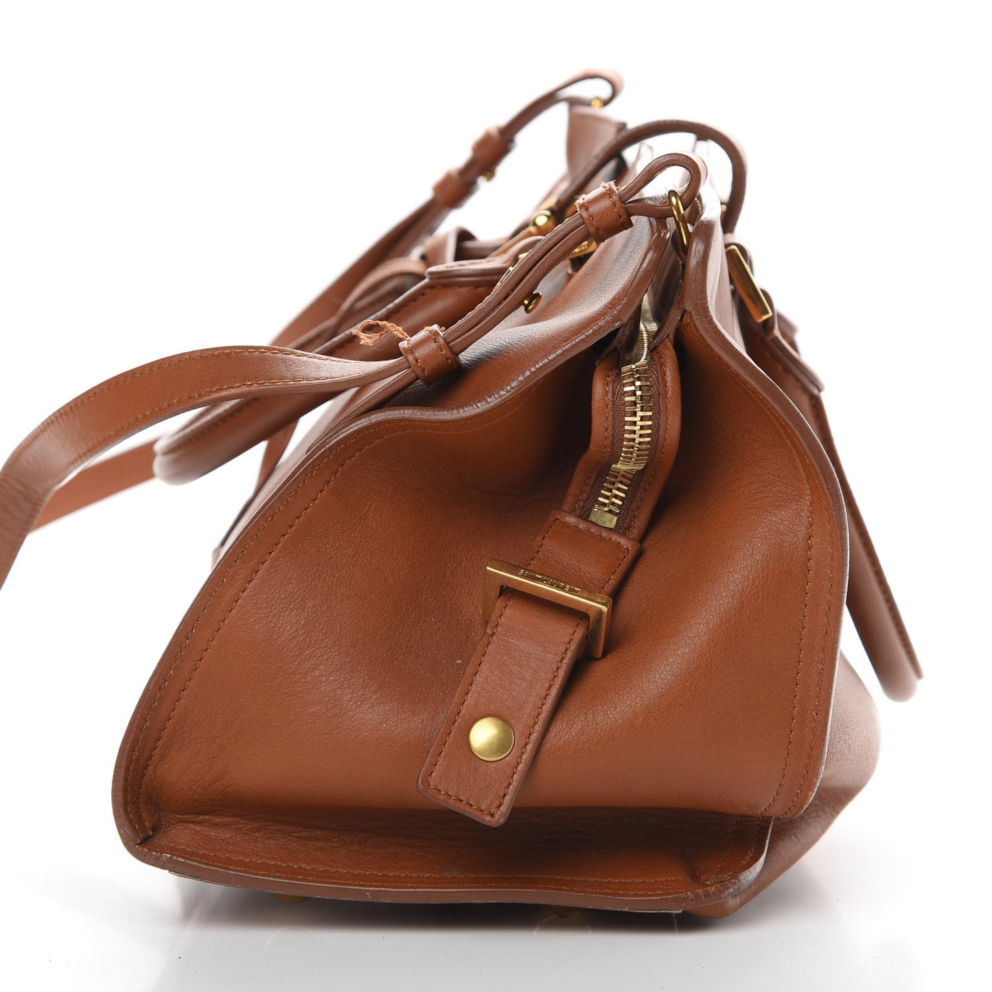 Calfskin Small Classic Y Cabas Cognac