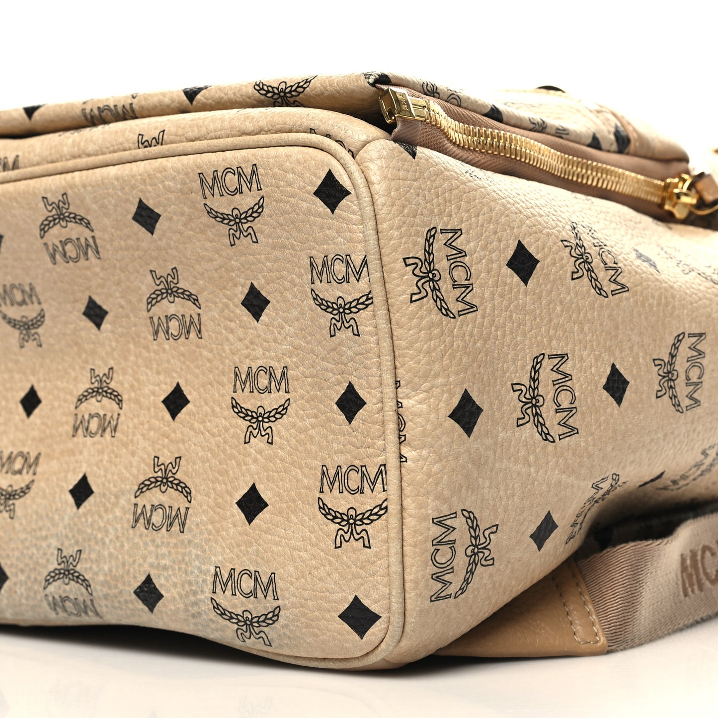 Visetos Medium Studded Dual Stark Backpack Beige