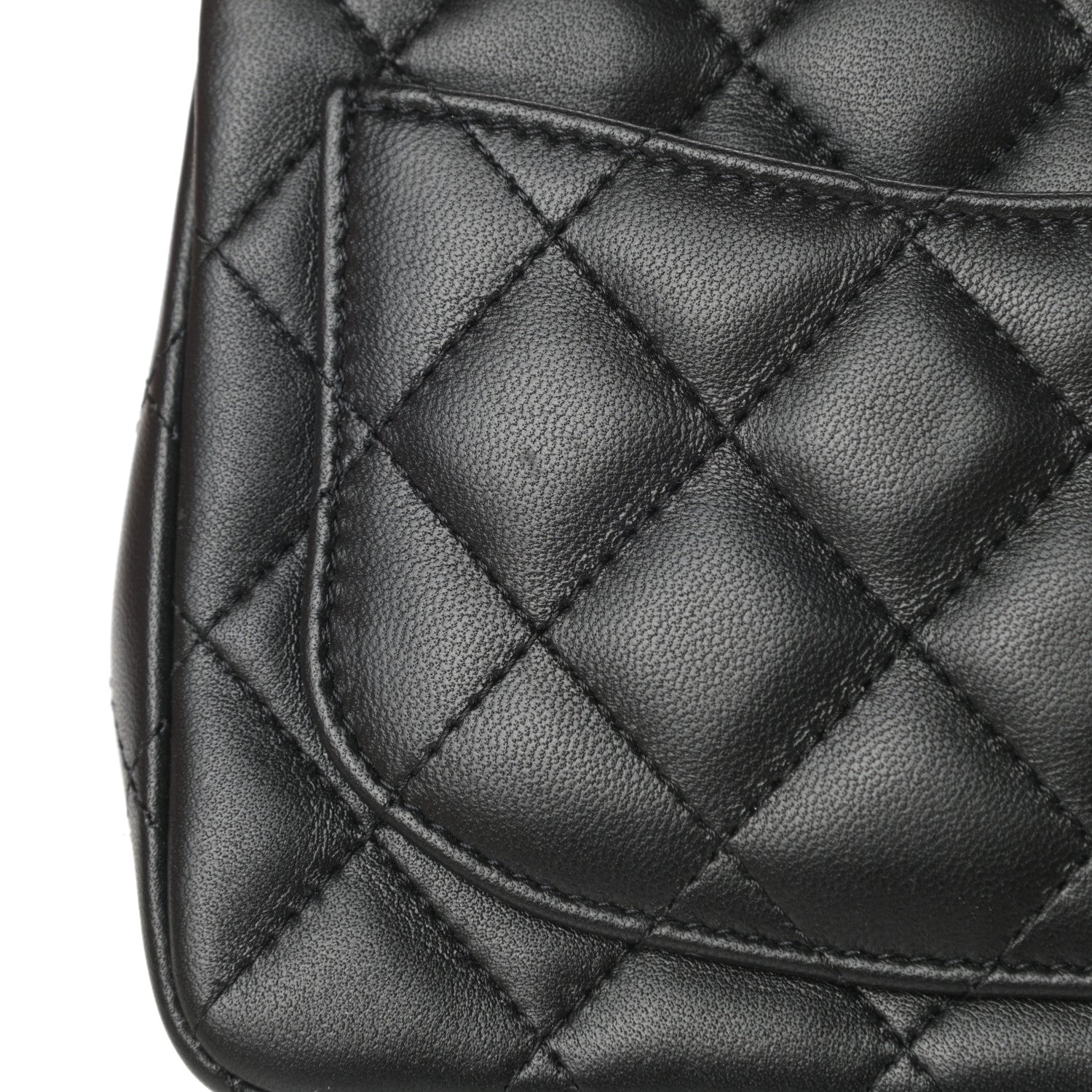 Chanel Lambskin Quilted Mini Square Flap Black 12 of 13