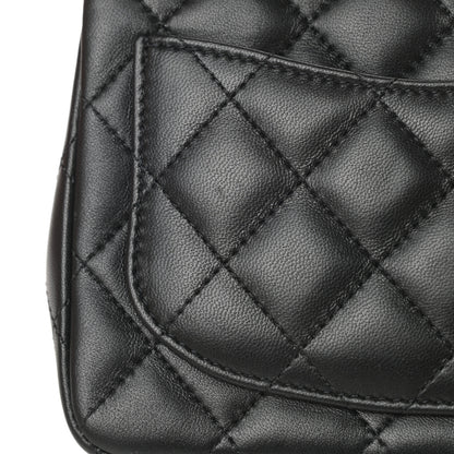 Chanel Lambskin Quilted Mini Square Flap Black 12 of 13