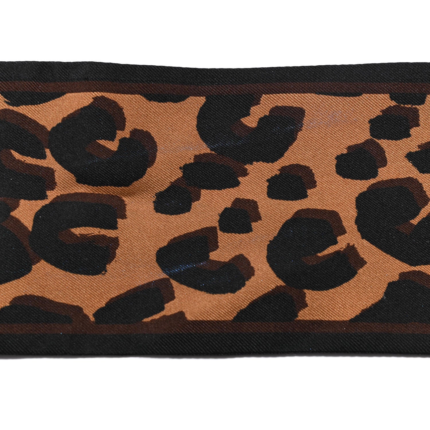 Louis Vuitton Silk Leopard Bandeau Scarf Marron 5 of 5