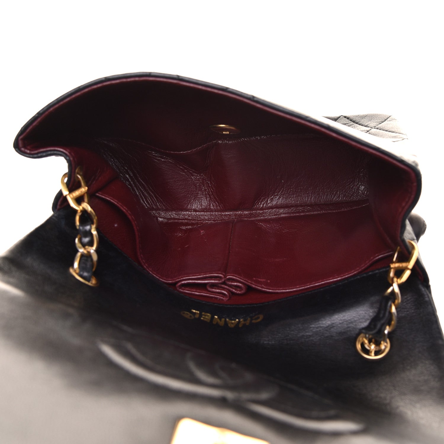 Chanel Lambskin Quilted Small Single Flap Bag Black 5 of 9