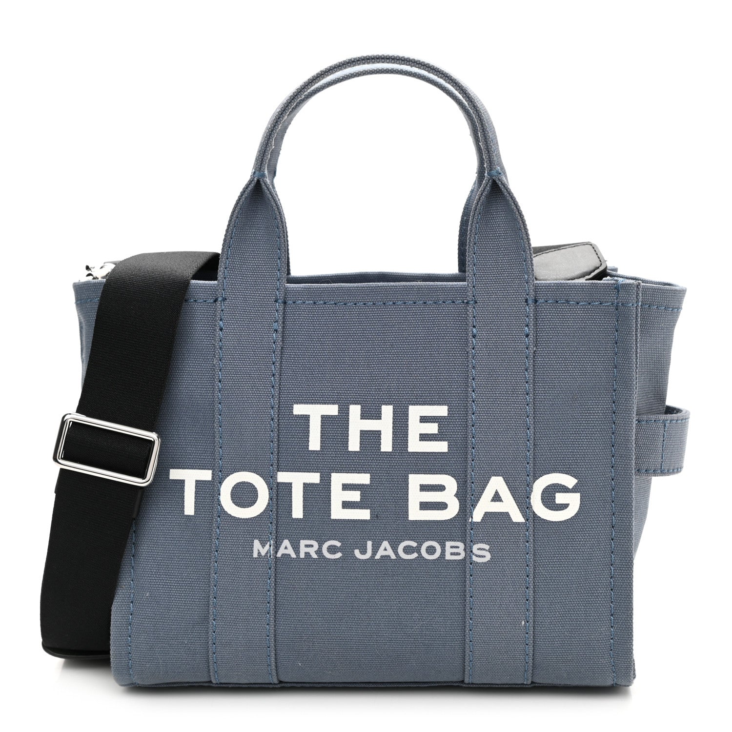Marc Jacobs Cotton Canvas Mini The Tote Bag Blue Shadow 1 of 10