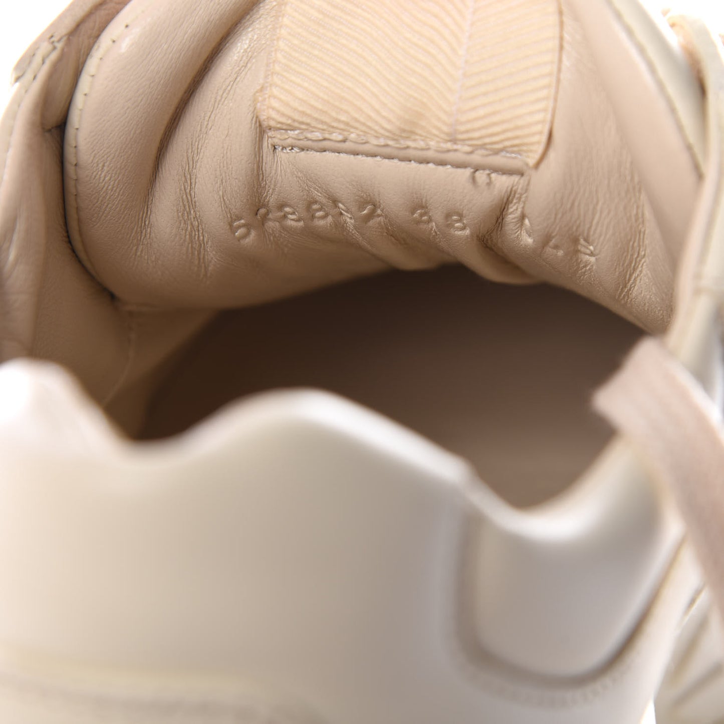 Calfskin Logo Womens Rhyton Sneakers 38 Ivory