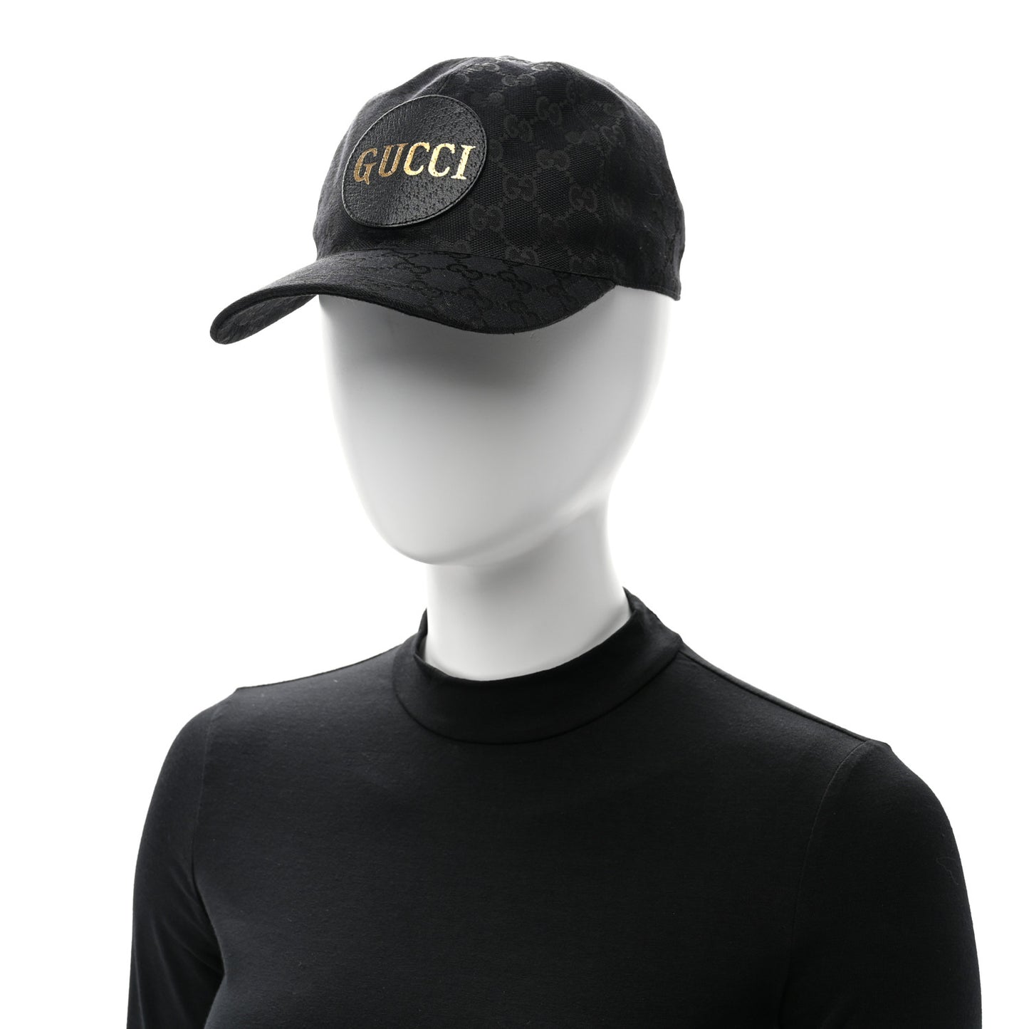 Monogram Textured Dollar Calfskin Zeno Baseball Hat S Black