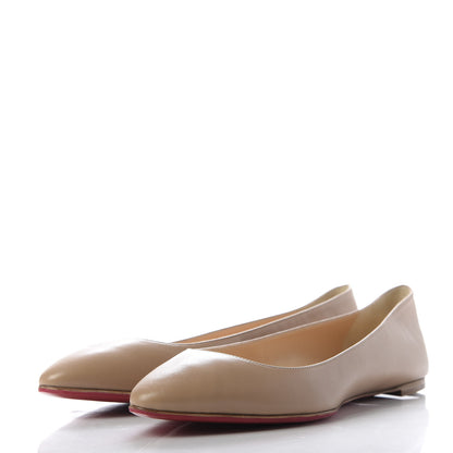 Christian Louboutin Nappa Eloise Flats 40.5 Nude 3 of 9
