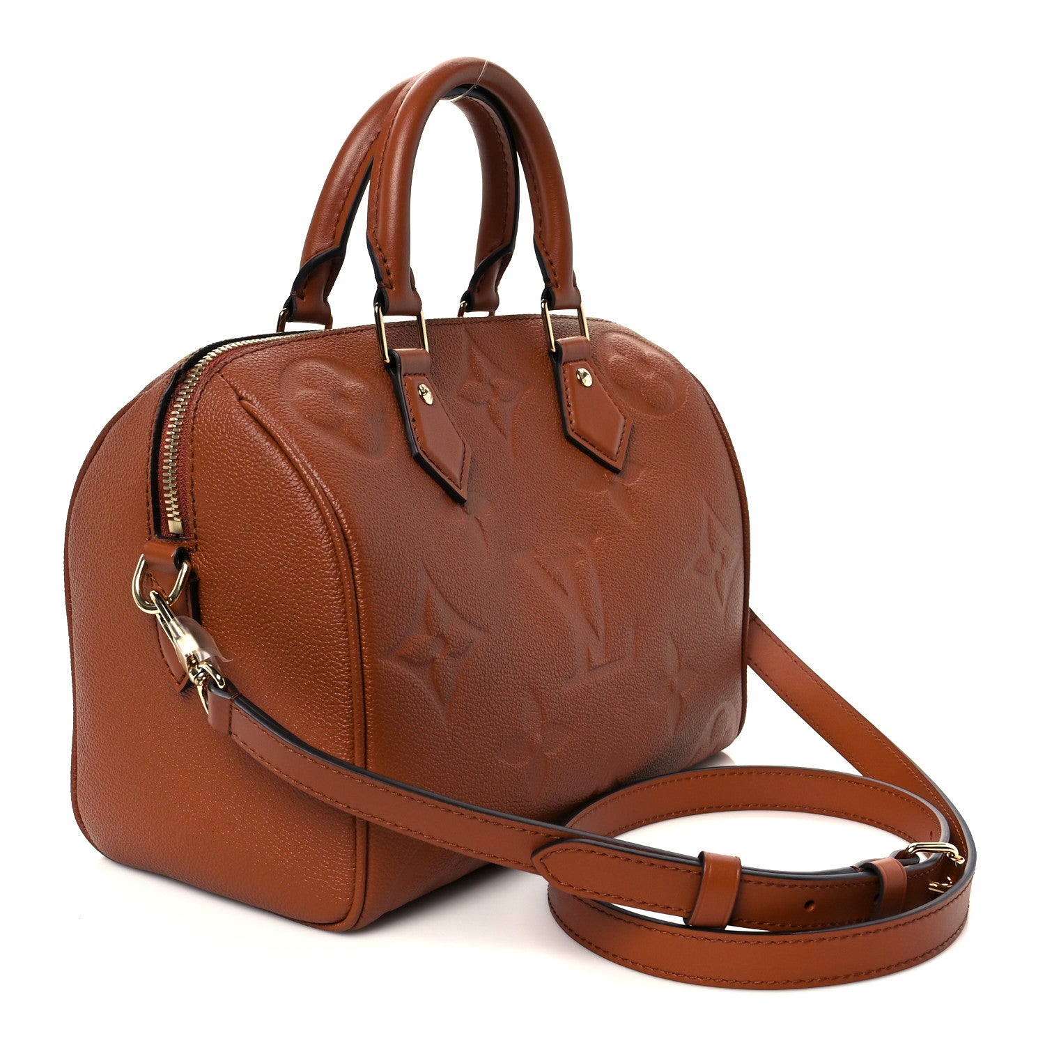 Louis Vuitton Empreinte Monogram Giant Speedy Bandouliere 25 Cognac 4 of 23