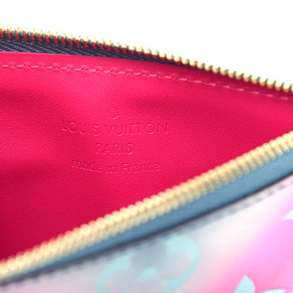 Louis Vuitton Metallic Vernis Degrade Key Pouch Blue Pink 6 of 8