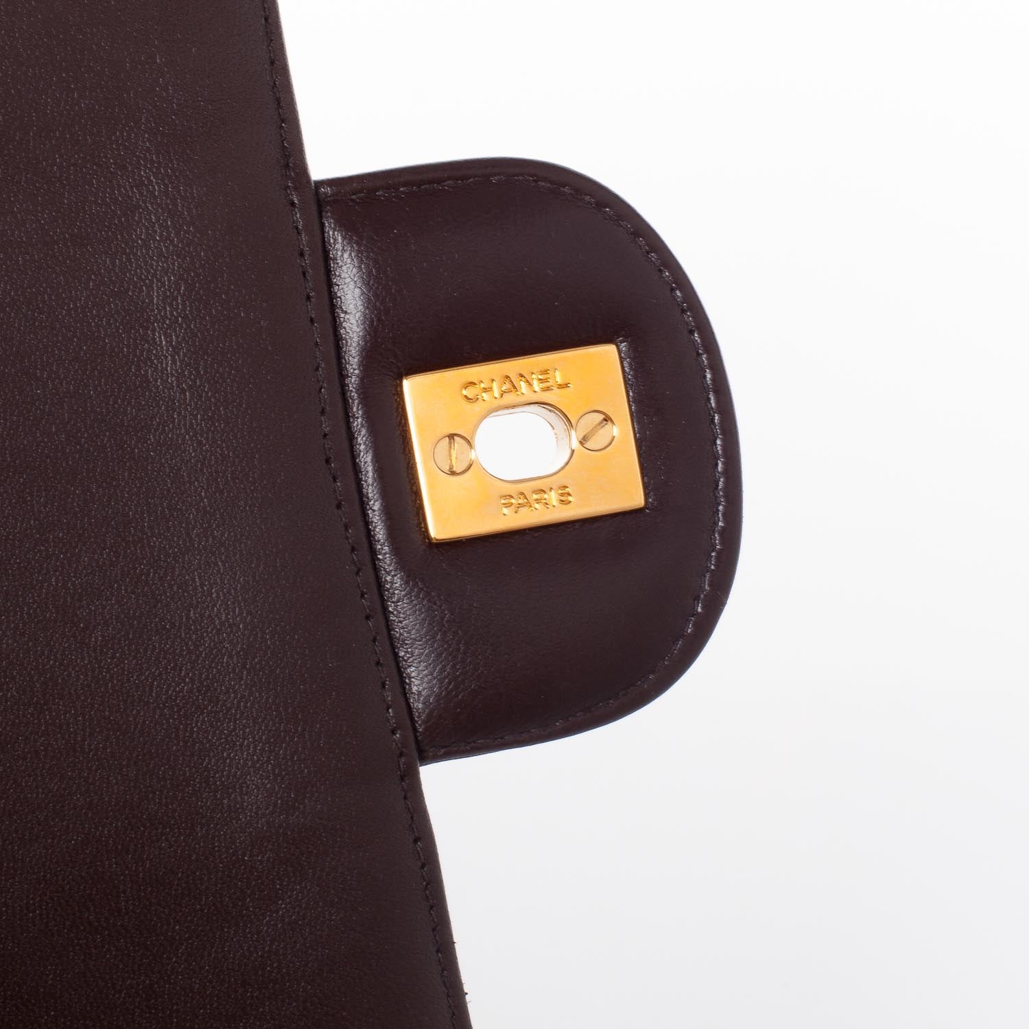 Chanel Lambskin Jumbo Single Flap Brown 7 of 10