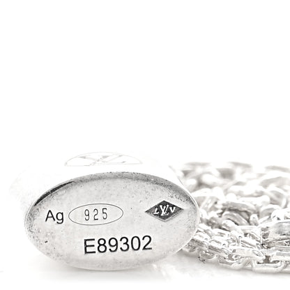 Louis Vuitton Sterling Silver Lockit Necklace 5 of 6