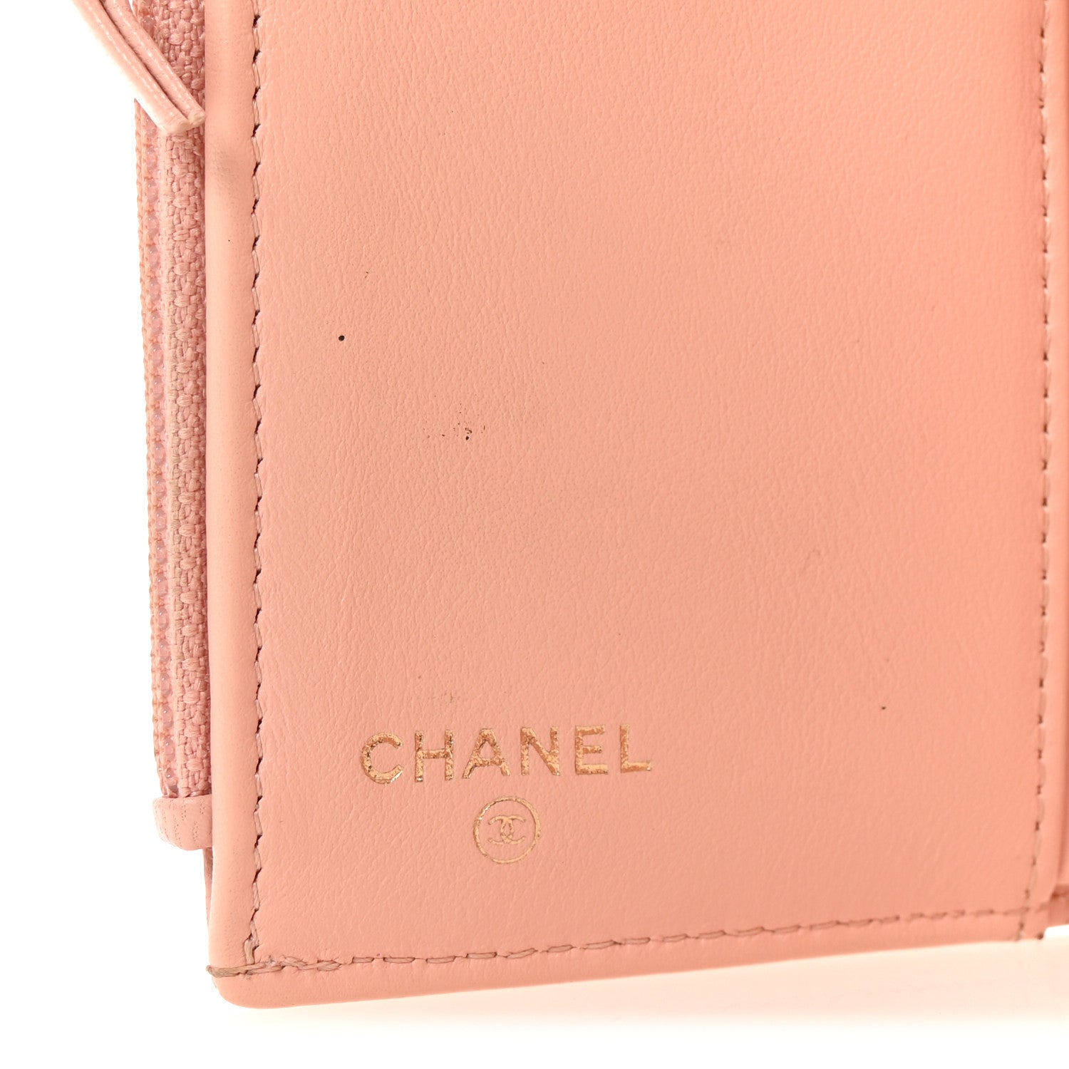 Chanel Goatskin Quilted Chanel 19 Small Flap Wallet Pink 6 of 8