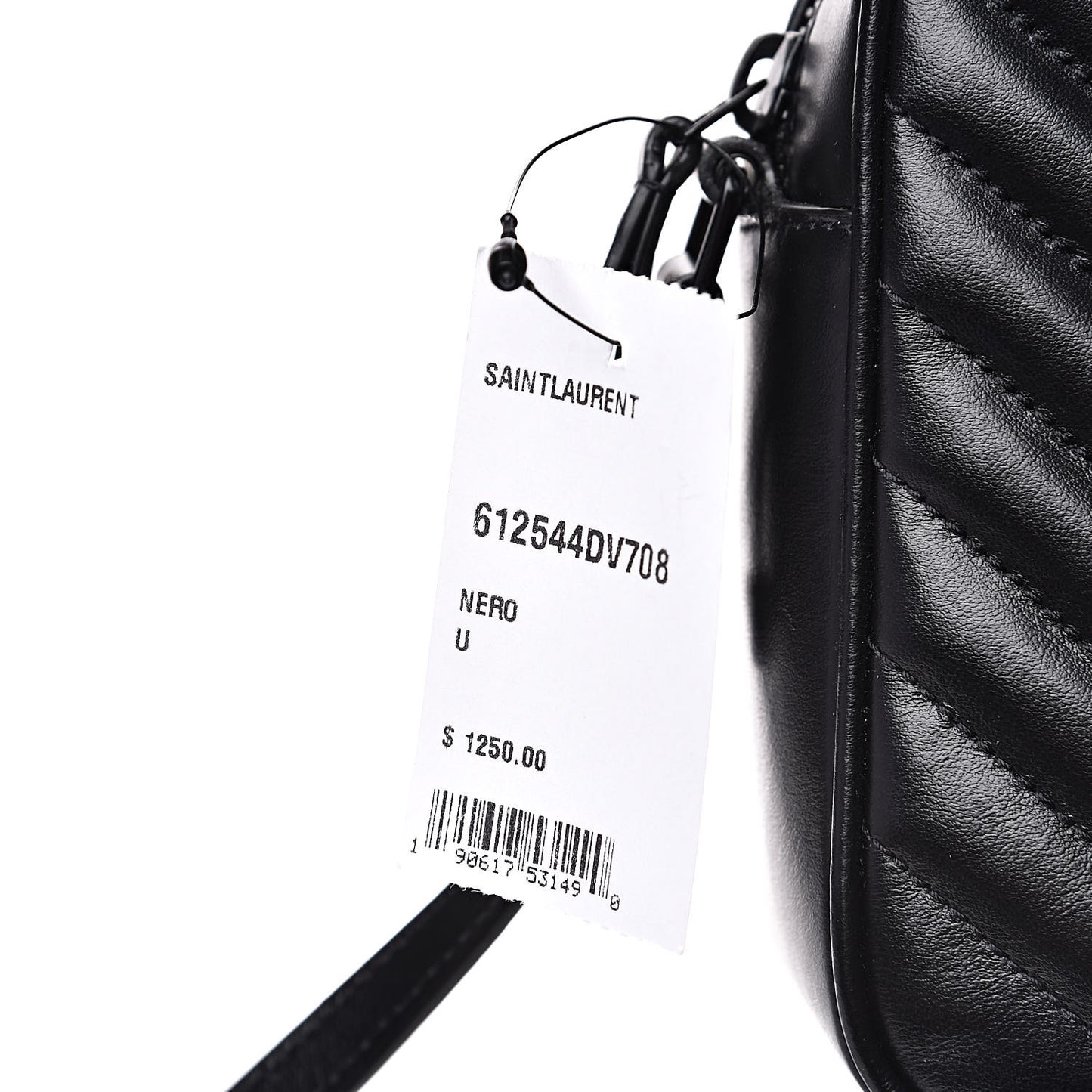 Calfskin Matelasse Monogram Lou Camera Bag Black