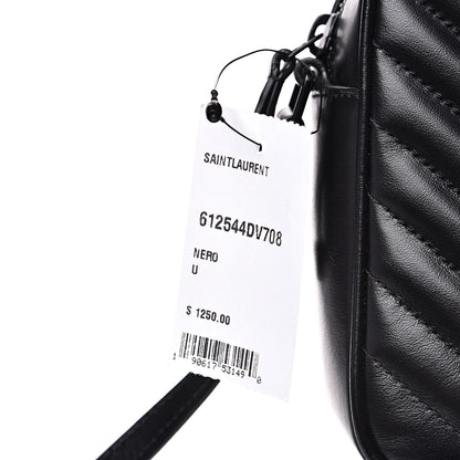Saint Laurent Calfskin Matelasse Monogram Lou Camera Bag Black 10 of 10