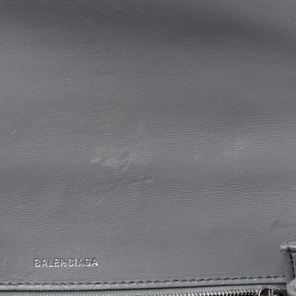 Balenciaga Shiny Calfskin Crocodile Embossed Medium Hourglass Top Handle Bag Balenciaga Grey 10 of 14