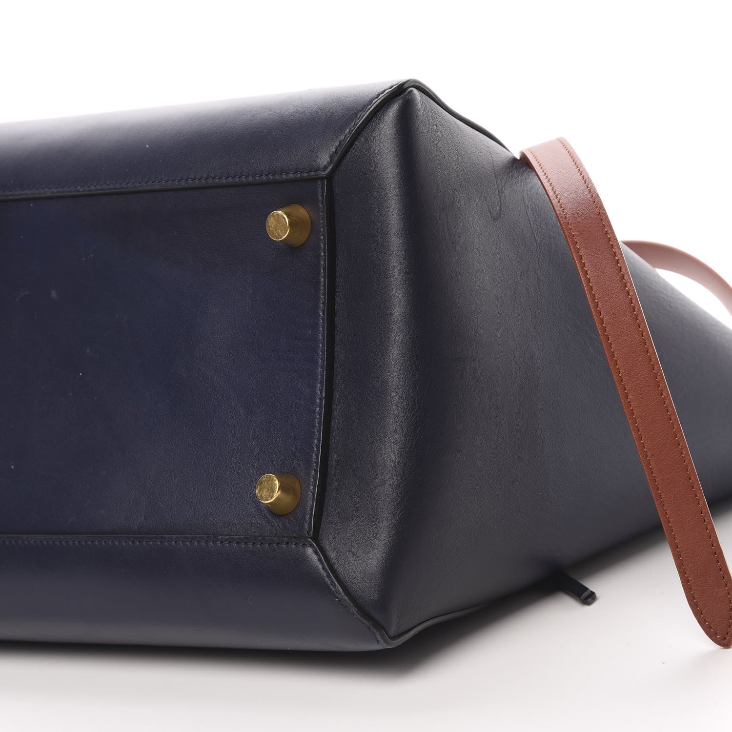 Celine Smooth Calfskin Large Bi-Color Belt Bag Midnight 12 of 17
