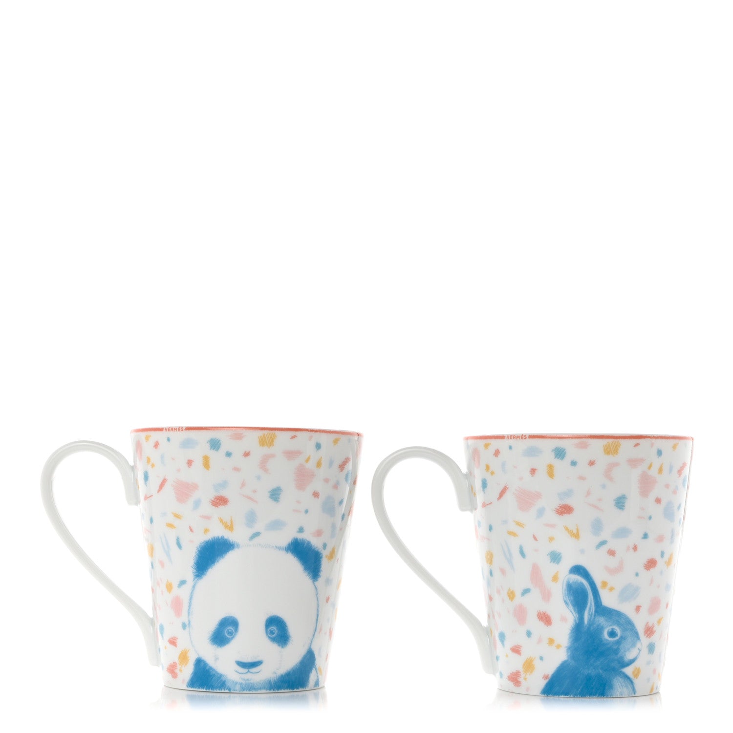 Hermes Porcelain Passe-Passe Mug Set of 2 1 of 9