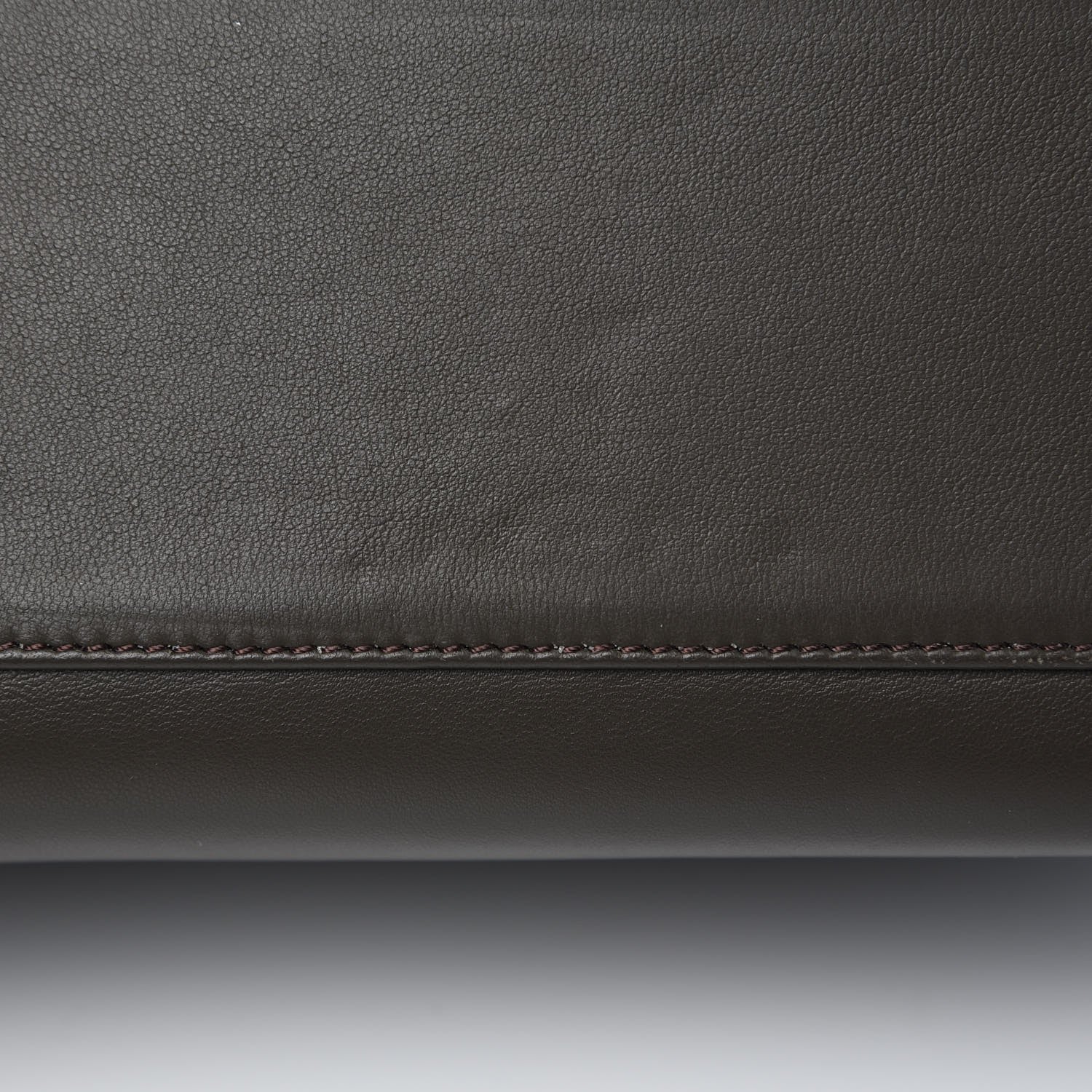 Fendi Nappa Mini Peekaboo Iconic Satchel Carbone 8 of 8