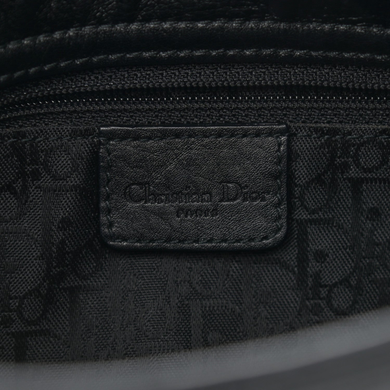 Christian Dior Calfskin Shoulder Bag Black 5 of 9