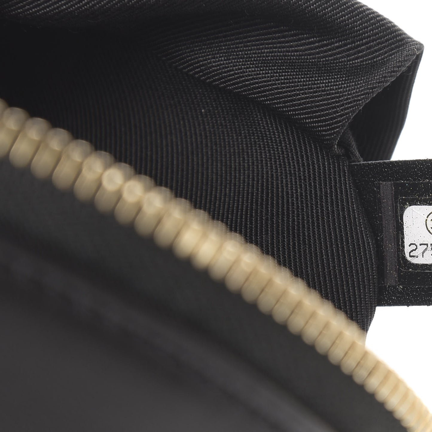 Lambskin Quilted Waist Bag Fanny Pack Black