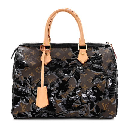 Louis Vuitton Monogram Fleur De Jais Sequins Speedy 30 1 of 11