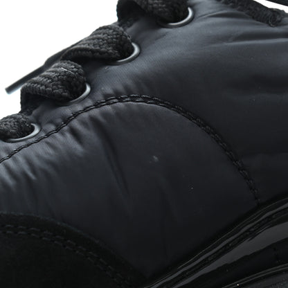 Chanel Nylon Suede Calfskin CC Sneakers 35 Black 10 of 11