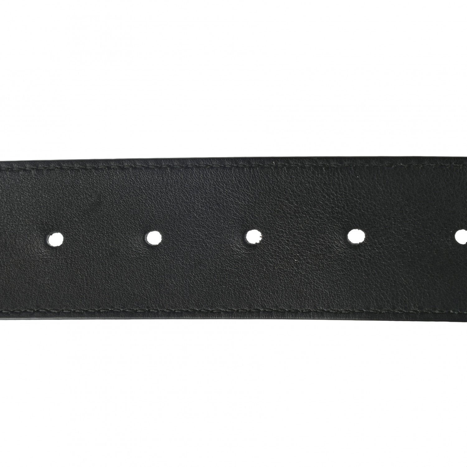 Gucci Moon Calfskin Pearl Double G 40mm Belt 85 34 Black Cream 5 of 5