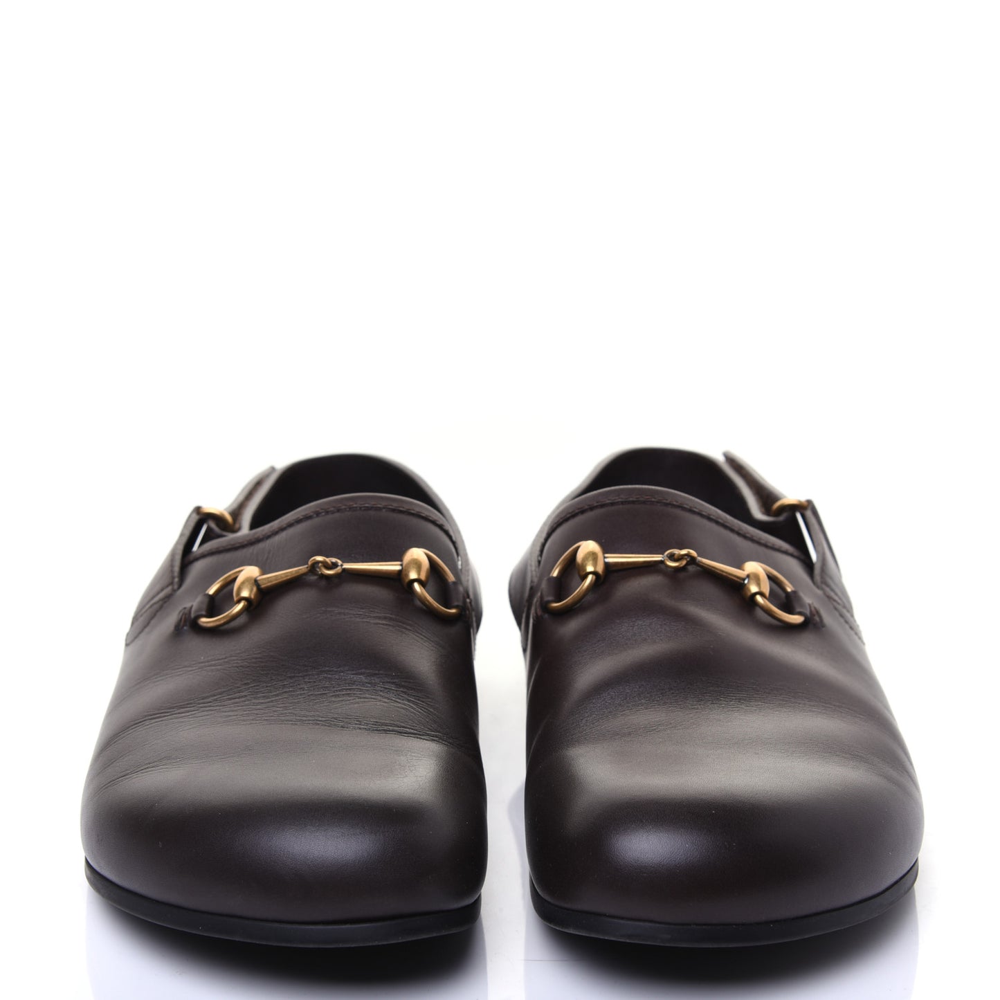 Calfskin Mens Horsebit River Slingback Slippers 10 Cocoa