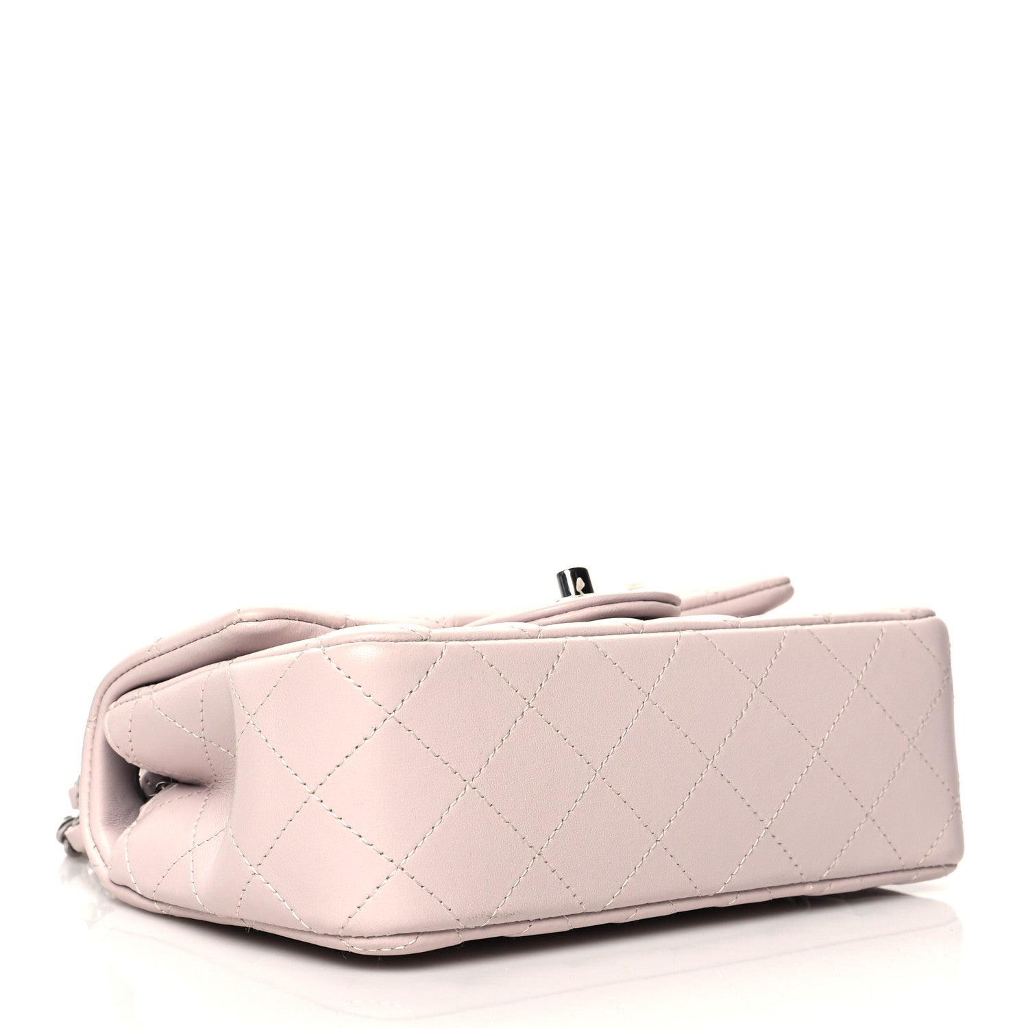 Chanel Lambskin Quilted Mini Rectangular Flap Light Purple 4 of 10